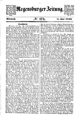 Regensburger Zeitung Mittwoch 25. Juni 1856