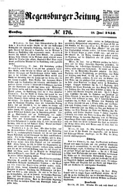 Regensburger Zeitung Samstag 28. Juni 1856