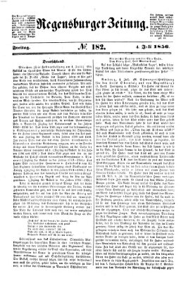 Regensburger Zeitung Freitag 4. Juli 1856