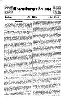 Regensburger Zeitung Samstag 5. Juli 1856