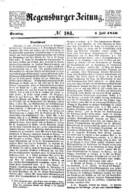 Regensburger Zeitung Sonntag 6. Juli 1856