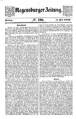 Regensburger Zeitung Freitag 18. Juli 1856