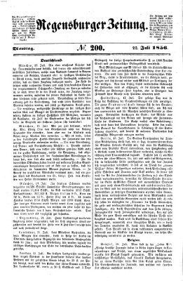 Regensburger Zeitung Dienstag 22. Juli 1856