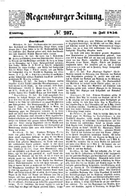 Regensburger Zeitung Dienstag 29. Juli 1856