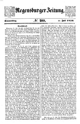 Regensburger Zeitung Donnerstag 31. Juli 1856