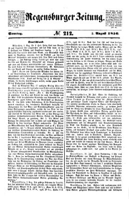 Regensburger Zeitung Sonntag 3. August 1856