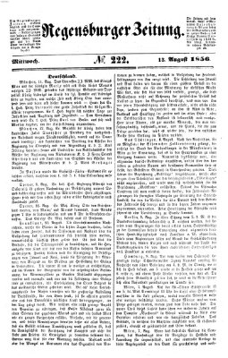 Regensburger Zeitung Mittwoch 13. August 1856