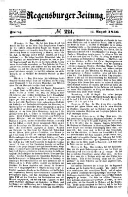 Regensburger Zeitung Freitag 15. August 1856