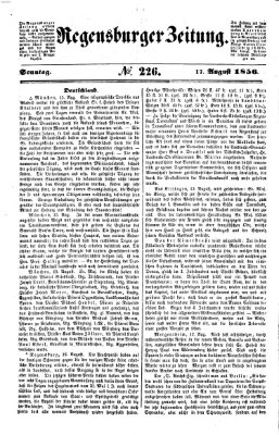 Regensburger Zeitung Sonntag 17. August 1856