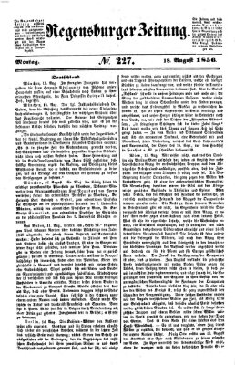 Regensburger Zeitung Montag 18. August 1856