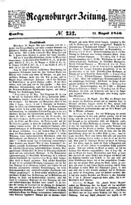 Regensburger Zeitung Samstag 23. August 1856