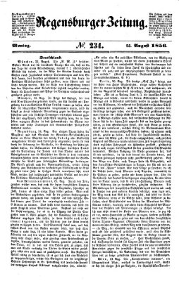 Regensburger Zeitung Montag 25. August 1856