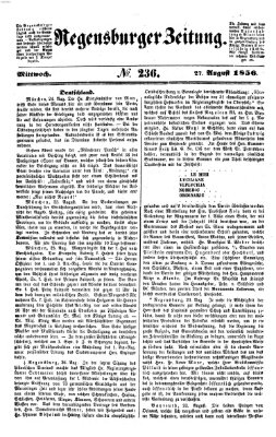 Regensburger Zeitung Mittwoch 27. August 1856