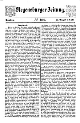 Regensburger Zeitung Samstag 30. August 1856