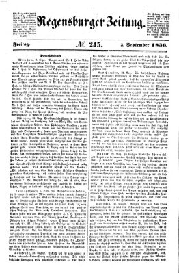 Regensburger Zeitung Freitag 5. September 1856