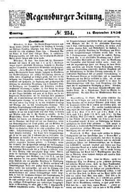 Regensburger Zeitung Sonntag 14. September 1856