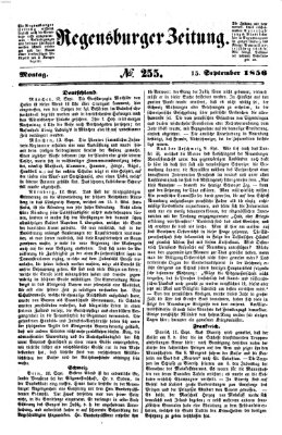 Regensburger Zeitung Montag 15. September 1856