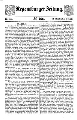 Regensburger Zeitung Freitag 26. September 1856