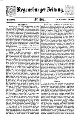 Regensburger Zeitung Dienstag 14. Oktober 1856