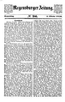 Regensburger Zeitung Donnerstag 16. Oktober 1856