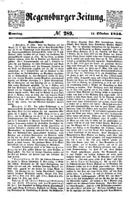 Regensburger Zeitung Sonntag 19. Oktober 1856