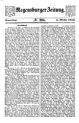 Regensburger Zeitung Donnerstag 23. Oktober 1856