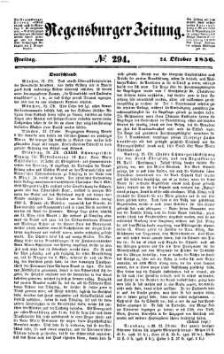 Regensburger Zeitung Freitag 24. Oktober 1856