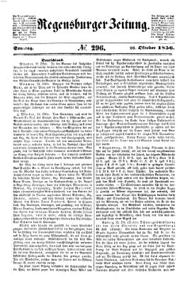 Regensburger Zeitung Sonntag 26. Oktober 1856