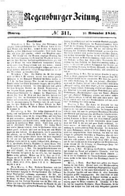 Regensburger Zeitung Montag 10. November 1856