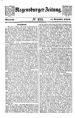 Regensburger Zeitung Mittwoch 12. November 1856