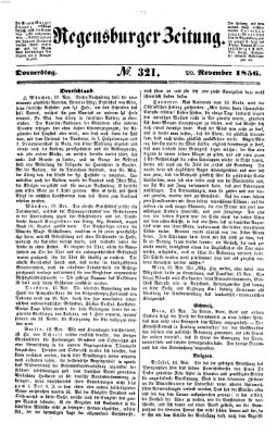 Regensburger Zeitung Donnerstag 20. November 1856