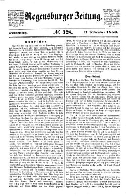 Regensburger Zeitung Donnerstag 27. November 1856