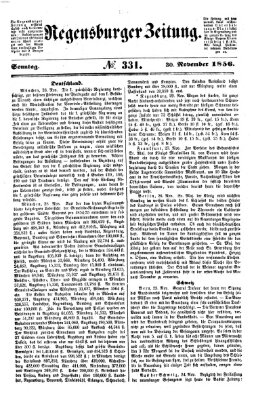 Regensburger Zeitung Sonntag 30. November 1856