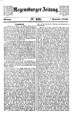 Regensburger Zeitung Montag 1. Dezember 1856