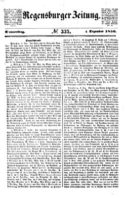 Regensburger Zeitung Donnerstag 4. Dezember 1856