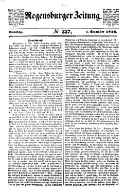 Regensburger Zeitung Samstag 6. Dezember 1856