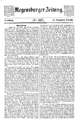 Regensburger Zeitung Dienstag 16. Dezember 1856