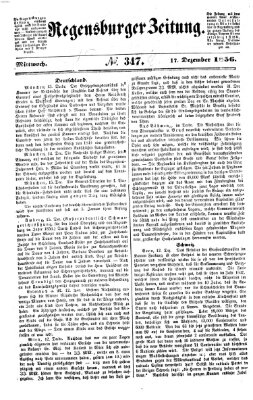 Regensburger Zeitung Mittwoch 17. Dezember 1856