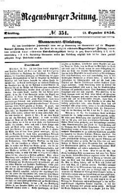 Regensburger Zeitung Dienstag 23. Dezember 1856