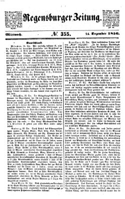 Regensburger Zeitung Mittwoch 24. Dezember 1856