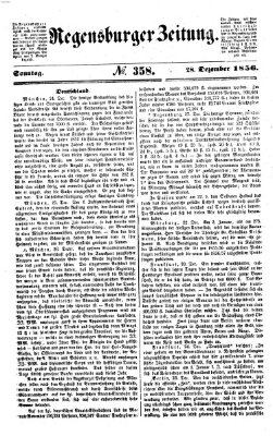 Regensburger Zeitung Sonntag 28. Dezember 1856