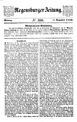 Regensburger Zeitung Montag 29. Dezember 1856