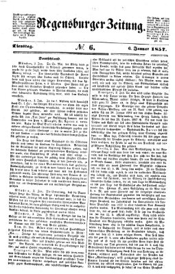 Regensburger Zeitung Dienstag 6. Januar 1857