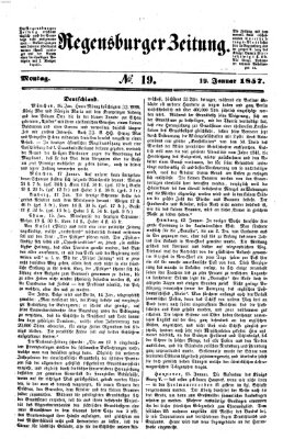 Regensburger Zeitung Montag 19. Januar 1857