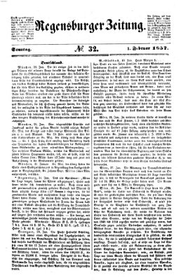 Regensburger Zeitung Sonntag 1. Februar 1857