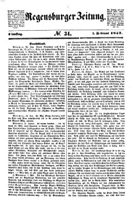 Regensburger Zeitung Dienstag 3. Februar 1857