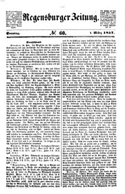 Regensburger Zeitung Sonntag 1. März 1857