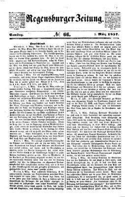 Regensburger Zeitung Samstag 7. März 1857