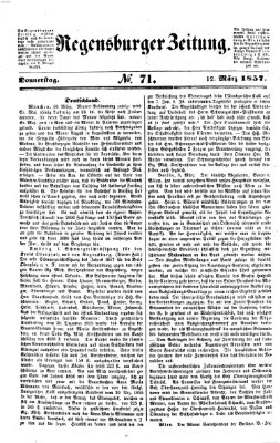 Regensburger Zeitung Donnerstag 12. März 1857