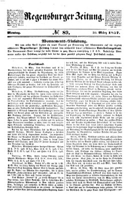 Regensburger Zeitung Montag 30. März 1857